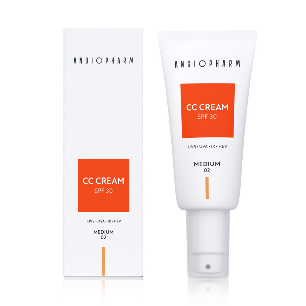 CC-крем Angiopharm SPF 30 тон 02 Medium, 30 мл